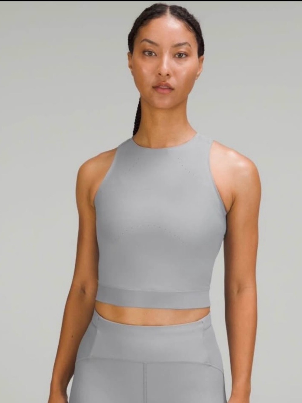 NWT Lululemon SenseKnit Running Tank Top Rhino Grey Size 8